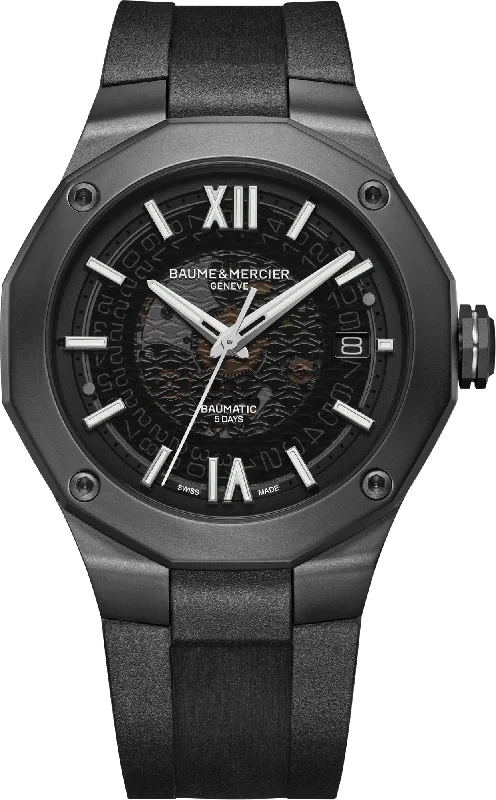 men's mechanical watches with water-resistant design -Baume et Mercier Riviera Baumatic Mens