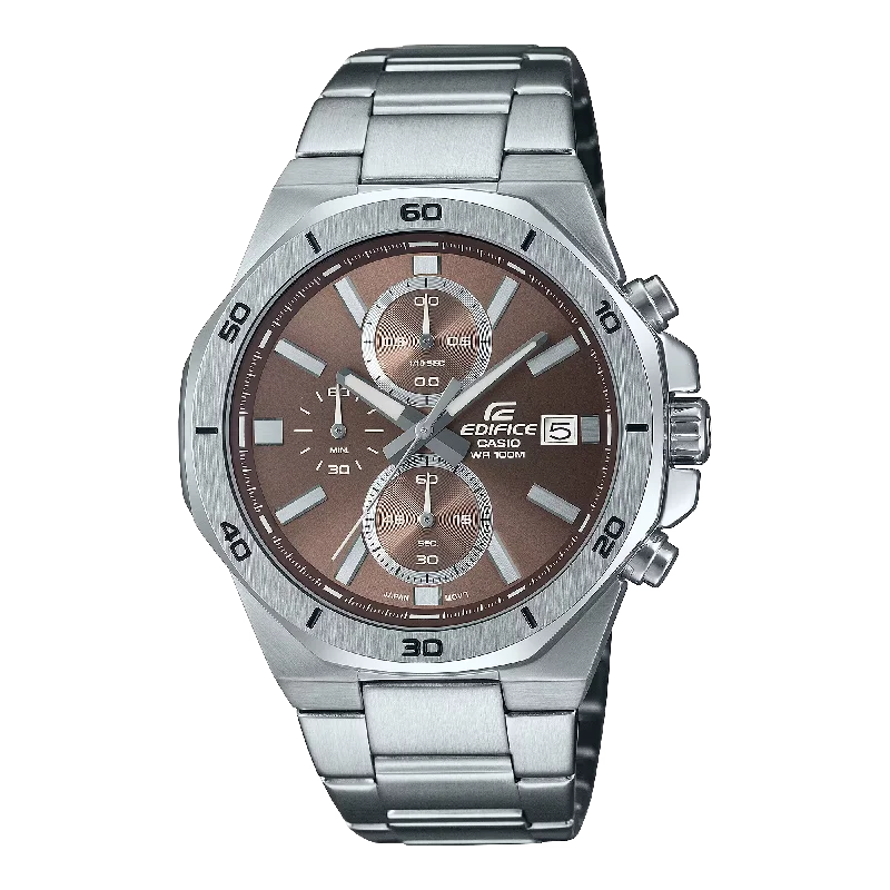 men's chronograph watches for business meetings -CASIO EDIFICE EFV-640D-5AVUDF STANDARD CHRONOGRAPH MEN WATCH