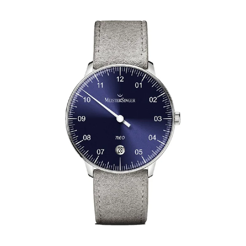 men's chronograph watches with nylon straps -Neo Blue Dial