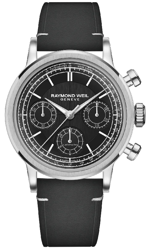 men's chronograph watches with backlight style design -Raymond Weil Millesime Automatic Chronograph men's chronograph watches with backlight style design -Raymond Weil Millesime Automatic Chronograph
