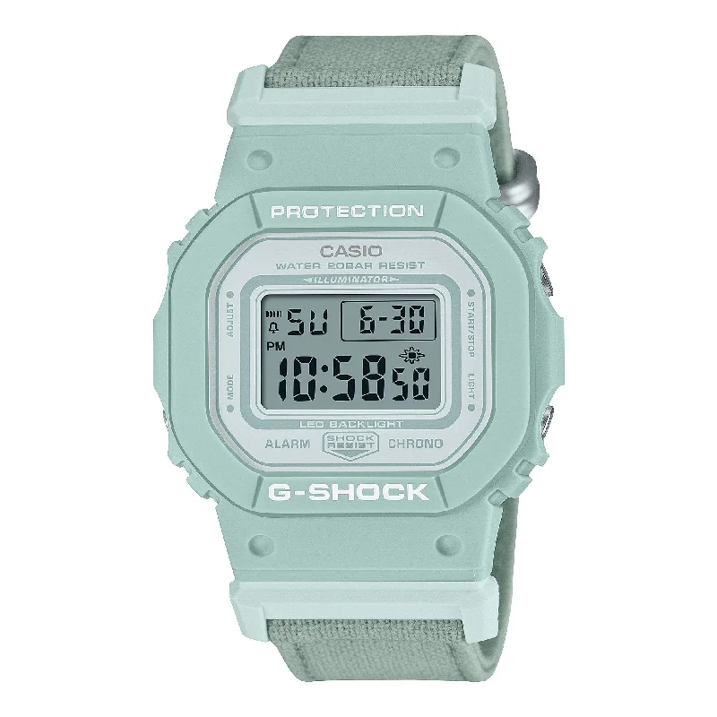 trendy men's skeletonized watches with stainless steel links -G-Shock GMDS5600 Natural Coexist Blue trendy men's skeletonized watches with stainless steel links -G-Shock GMDS5600 Natural Coexist Blue