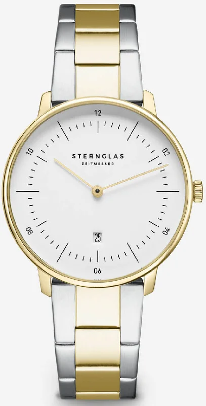 women's mechanical watches with date display function -Sternglas Naos XS