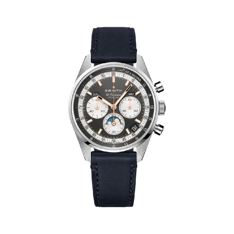 men's budget dive watches -Chronomaster Original Triple Calendar 38mm - Slate-Grey On Strap