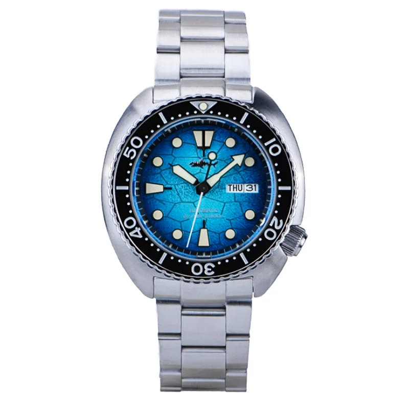 men's vintage dive watches -HEIMDALLR Sharkey Mini Turtle Dive Watch