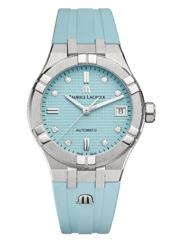 Styling tips with women's Maurice Lacroix watches -Maurice Lacroix Aikon Turquoise 35mm Limited Edition Styling tips with women's Maurice Lacroix watches -Maurice Lacroix Aikon Turquoise 35mm Limited Edition