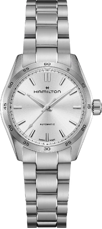 women's Hamilton phosphorescent watches -Hamilton Jazzmaster Performer Automatic Silver