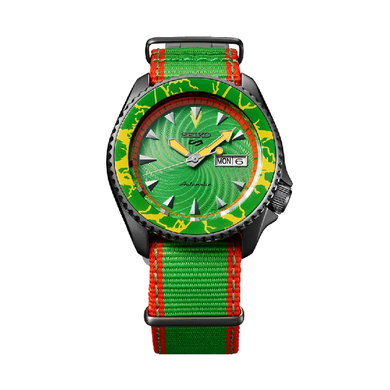 men's Seiko dual time zone design watches -SEIKO 5 SPORTS SRPF23K1 LIMITED EDITION STREETFIGHTER BLANKA MEN WATCH men's Seiko dual time zone design watches -SEIKO 5 SPORTS SRPF23K1 LIMITED EDITION STREETFIGHTER BLANKA MEN WATCH