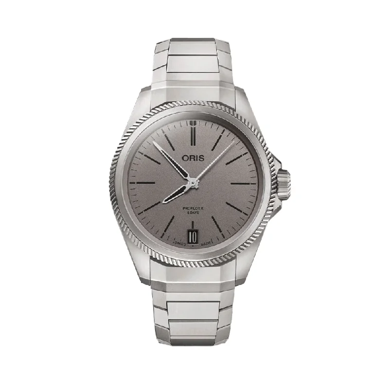 men's field watches for military personnel -ProPilot X Calibre 400 39mm - Grey on Bracelet