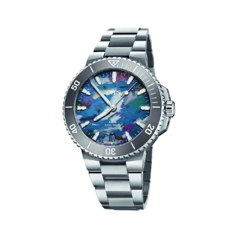 men's digital watches with tourbillon display -Aquis Date 2024 Calibre 400 43.5 mm Upcycle men's digital watches with tourbillon display -Aquis Date 2024 Calibre 400 43.5 mm Upcycle