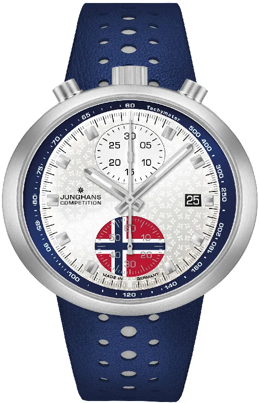men's mechanical watches with GPS navigation -Junghans 1972 Competition FIS Nordic Championships 2025 Limited Edition men's mechanical watches with GPS navigation -Junghans 1972 Competition FIS Nordic Championships 2025 Limited Edition