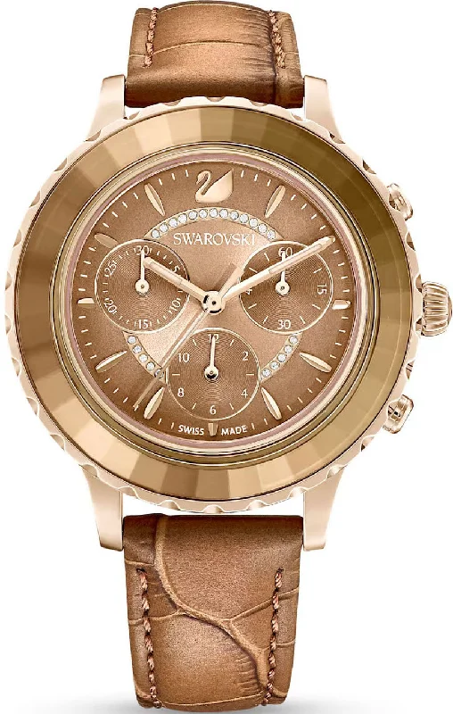 women's mechanical watches with self-winding display -Swarovski Octea Lux Chrono