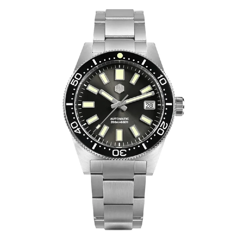 men's dive watches with day-night indicator -★EU-Pre-Owned★San Martin 39mm 62mas Dive Watch SN007GB