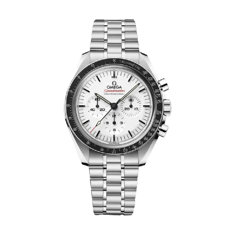 men's pilot watches for casual wear -Speedmaster Moonwatch Professional Co-Axial Master Chronometer Chronograph Sapphire 42mm - White on Bracelet men's pilot watches for casual wear -Speedmaster Moonwatch Professional Co-Axial Master Chronometer Chronograph Sapphire 42mm - White on Bracelet