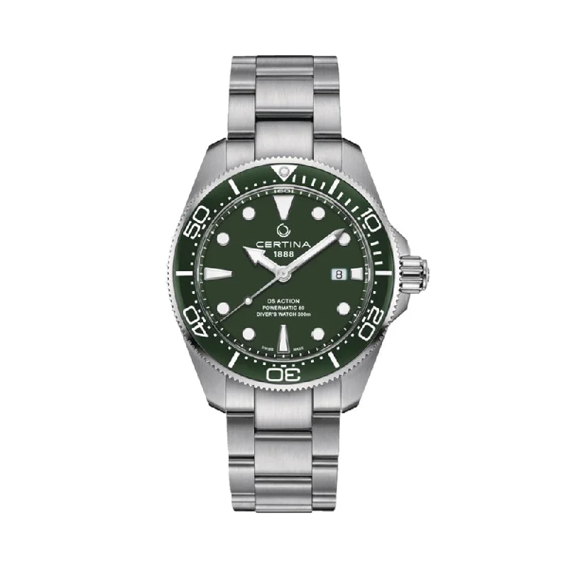 men's pilot watches with spring drive design -DS ACTION DIVER 43mm Green
