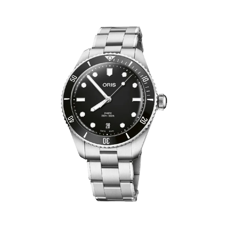 vintage-inspired-modern-Divers Date 39mm - Black