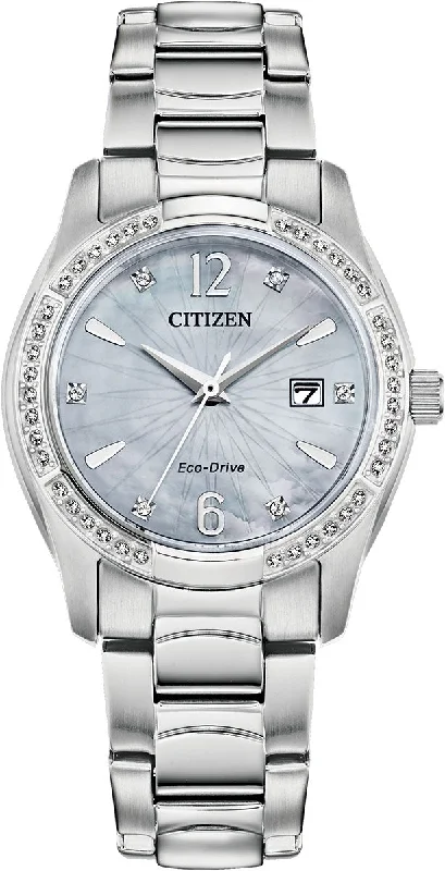 women's Citizen for water sports -Citizen Silhouette Crystal Eco Drive Ladies