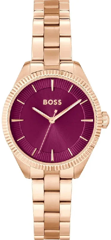 women's mechanical watches with curved design -Boss Sage Ladies