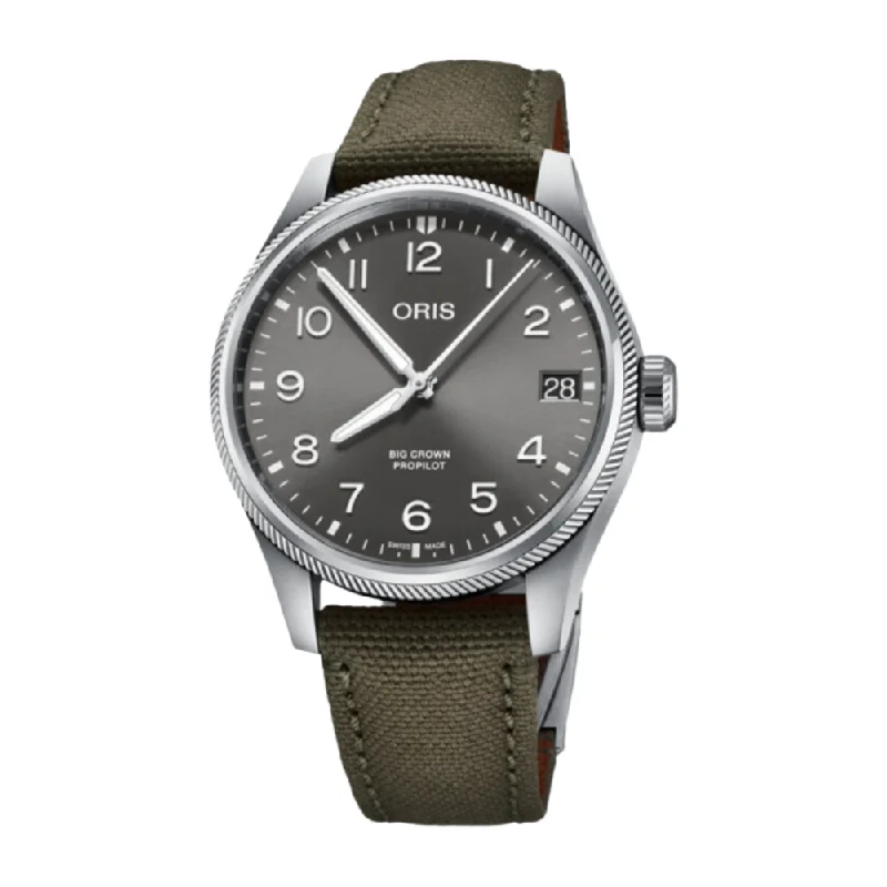 men's mechanical watches with special edition design -ORIS BIG CROWN 751 7761 4063-07 3 20 03LC PROPILOT BIG DATE MECHANICAL MEN WATCH