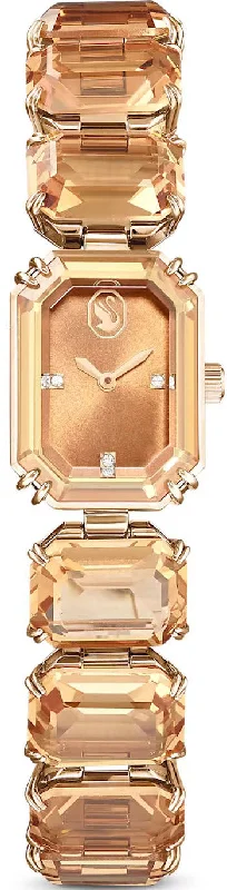 women's mechanical watches with backlight display -Swarovski Octagon