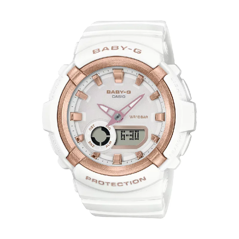 women's Casio special edition watches -CASIO BABY-G BGA-280BA-7ADR ANALOG-DIGITAL WHITE WATCH