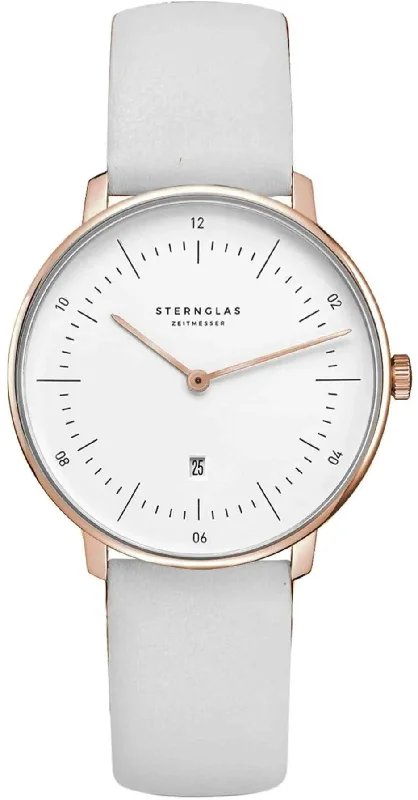 women's mechanical watches with dual time function -Sternglas Naos XS