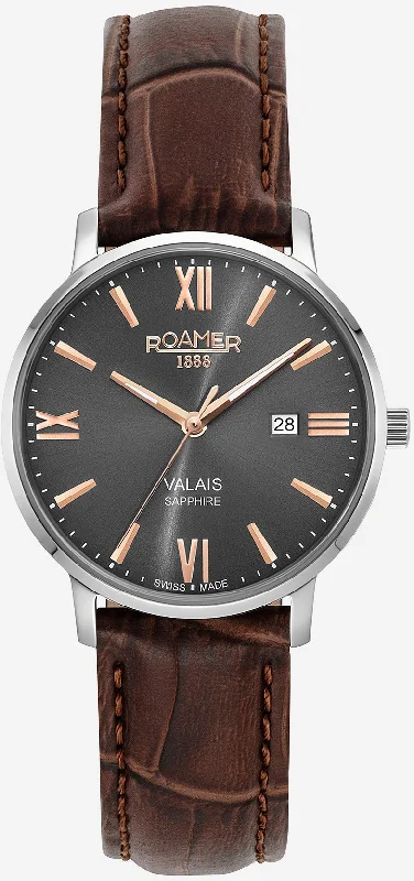 women's mechanical watches with silicone style straps for outdoor activities -Roamer Valais Ladies women's mechanical watches with silicone style straps for outdoor activities -Roamer Valais Ladies
