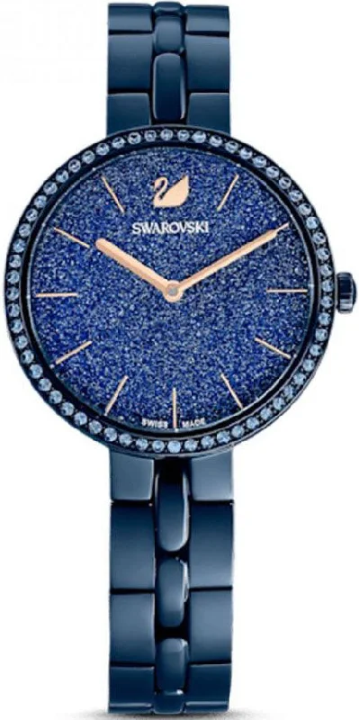 women's mechanical watches with dual time zone design -Swarovski Cosmopolitan