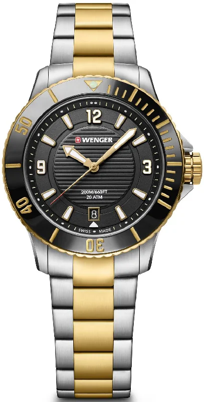 women's mechanical watches with dual time function -Wenger Seaforce Small