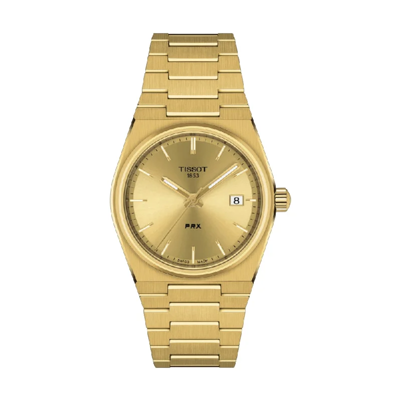 men's field watches with rugged design -PRX 35mm Quartz Gold-Tone