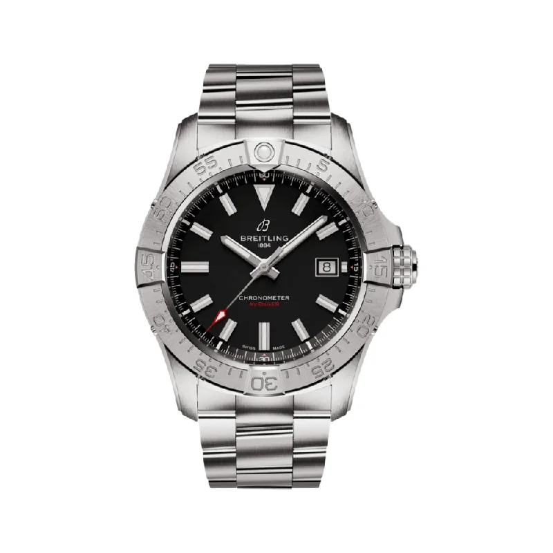 anti-reflective coating-Avenger Automatic 42 Black Dial