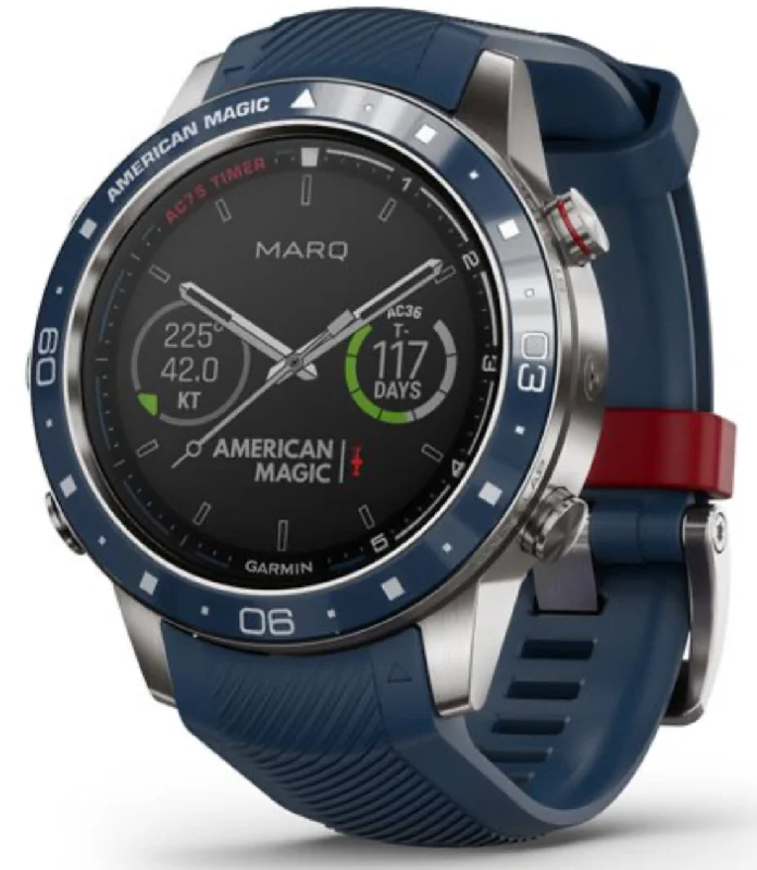 Smart Watches for Mens Comparison-Garmin MARQ Watch Captain American Magic Edition