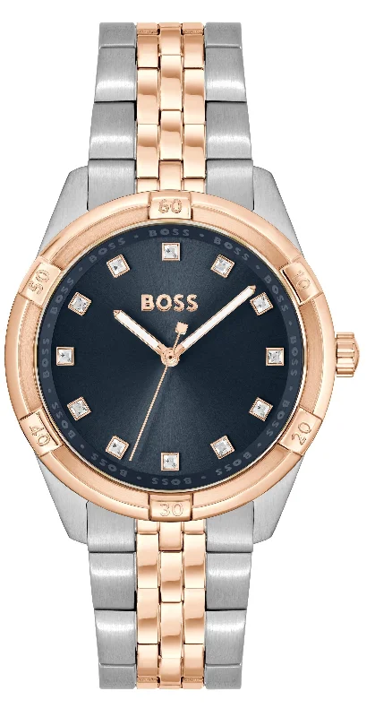 women's mechanical watches with self-winding design -Boss Rhea Ladies D