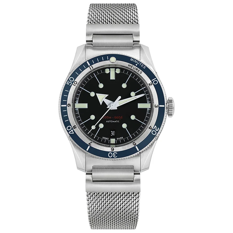 Black dial - blue bezel