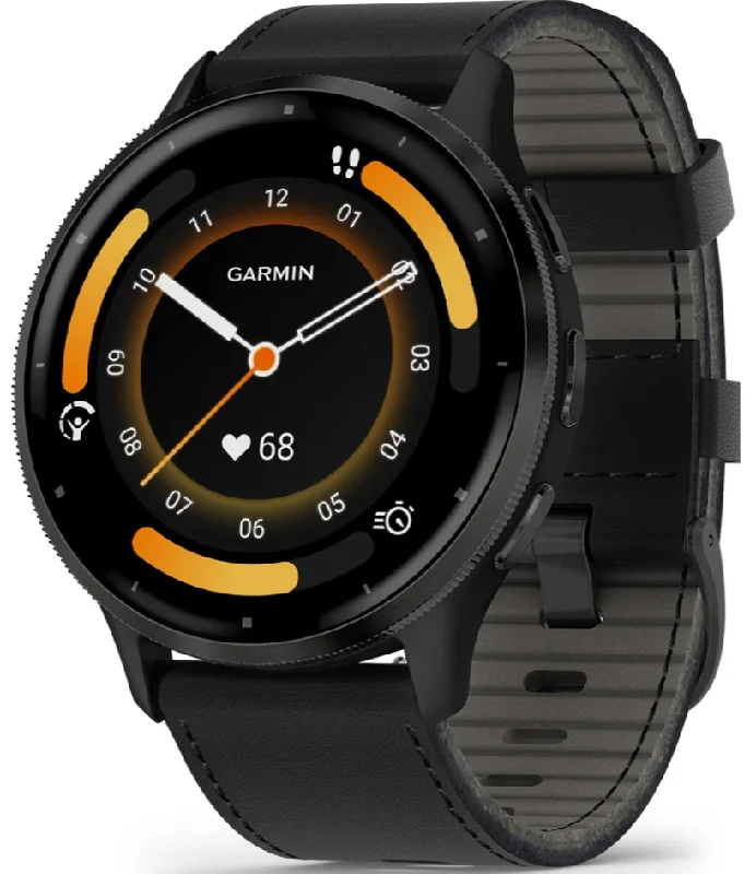 Smart Watches for Mens GPS Navigation-Garmin Venu 3 Slate Smartwatch