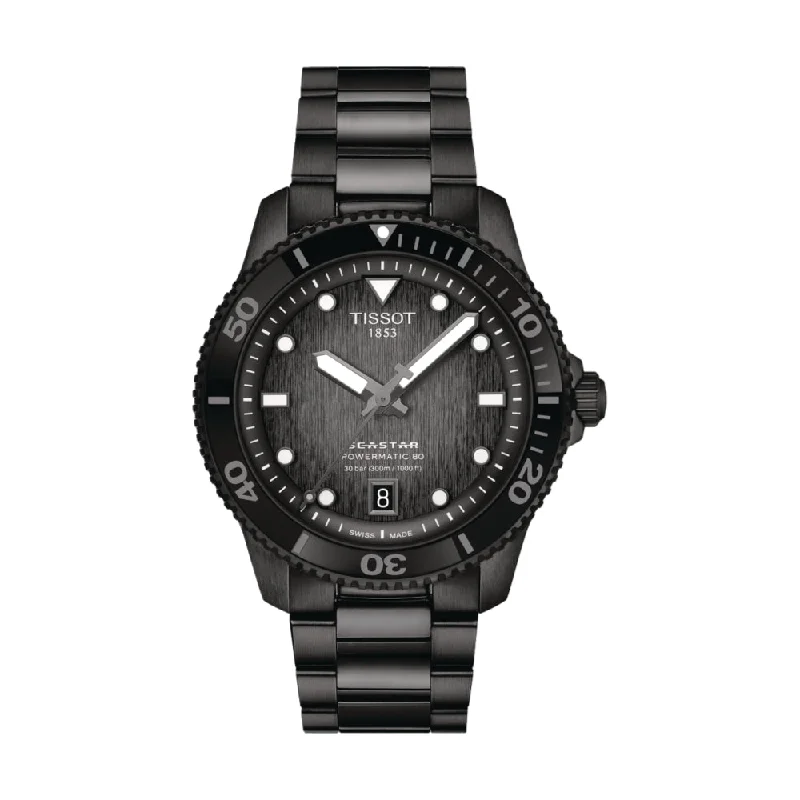 executive-gift dresswatches-Seastar 1000 Powermatic 80 PVD 40mm - Black on Bracelet executive-gift dresswatches-Seastar 1000 Powermatic 80 PVD 40mm - Black on Bracelet