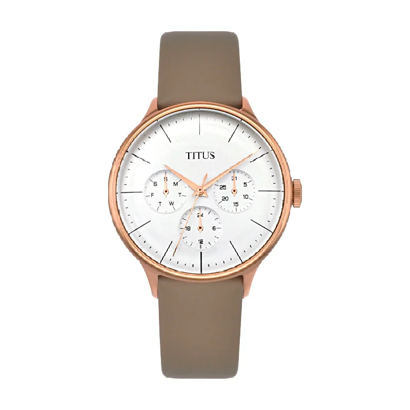 women's mechanical watches with metal style straps -SOLVIL ET TITUS INTERLUDE W06-03264-006 MULTI-FUNCTION QUARTZ WOMEN WATCH