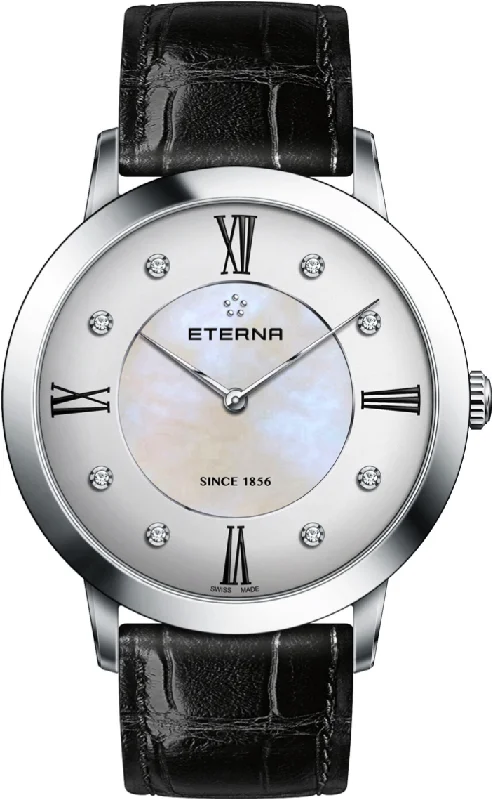 Eterna straps with pearlized finish-Eterna Watch Eternity Lady Quartz
