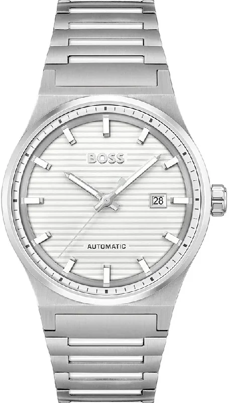 men's mechanical watches with spring drive display function -Boss Candor Auto Mens