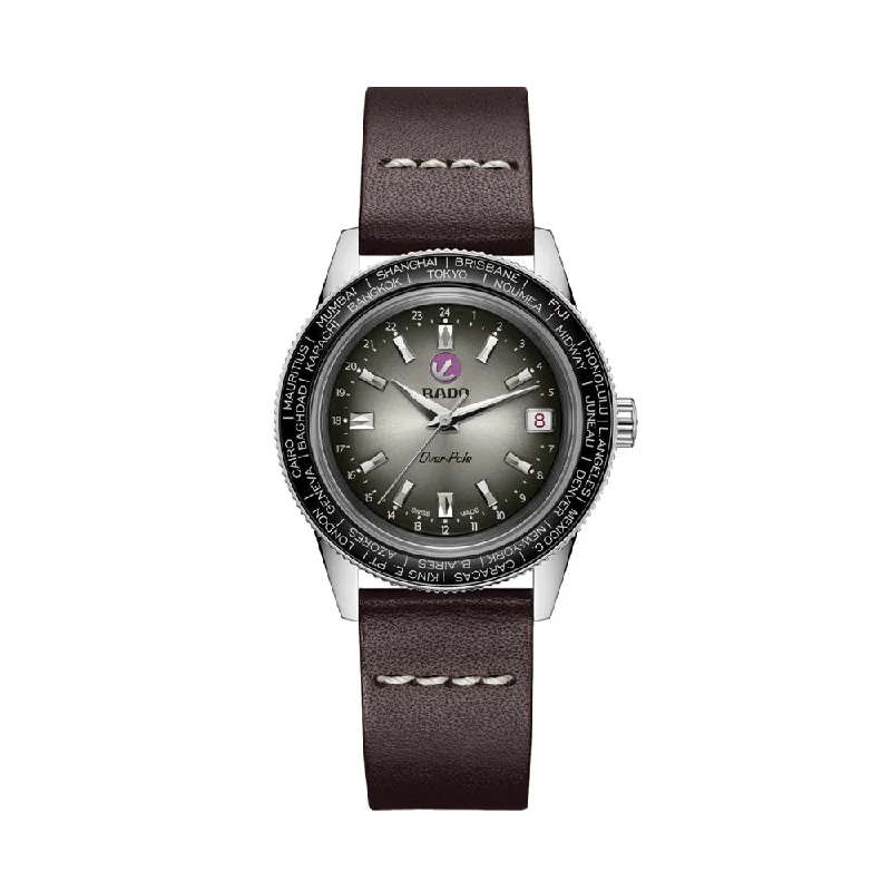 spring-collection dress-Captain Cook Over-Pole Limited Edition Mechanical 37mm - Silver with Leather Strap and Bracelet