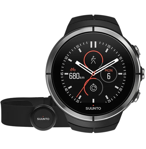 Smart Watches for Mens Interchangeable Straps-Suunto Watch Spartan Ultra Black HR