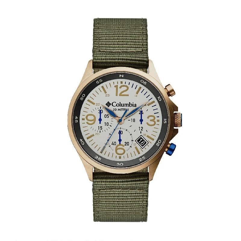 Unisex Digital Style Watches-Columbia Green Canyon Ridge Chronograph Watch CSC02-004 Unisex Digital Style Watches-Columbia Green Canyon Ridge Chronograph Watch CSC02-004