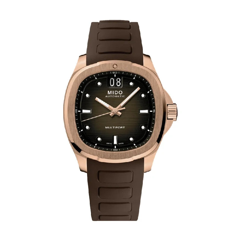 men's field watches with automatic style design -Multifort TV Big Date Rose Gold-Tone men's field watches with automatic style design -Multifort TV Big Date Rose Gold-Tone