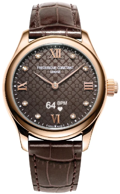 women's mechanical watches with dual time zone design -Frederique Constant Watch Vitality Smartwatch Ladies women's mechanical watches with dual time zone design -Frederique Constant Watch Vitality Smartwatch Ladies