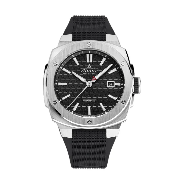 men's pilot watches with manual design -ALPINER EXTREME AUTOMATIC BLACK DIAL