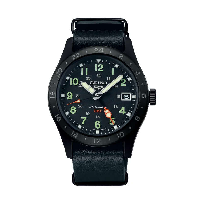 men's Seiko tide design watches -SEIKO 5 SPORTS SSK025K1 FIELD DECEPTION MECHANICAL GMT MEN WATCH