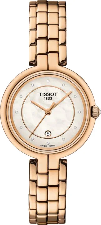 women's Tissot leather strap watches -Tissot Flamingo