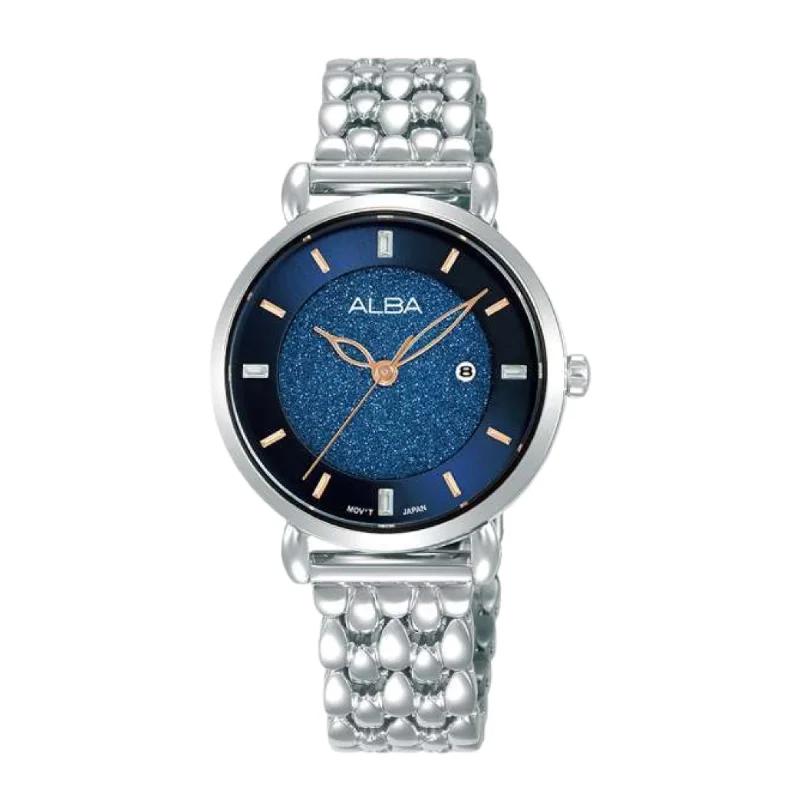 women's mechanical watches with vintage style -ALBA AH7DS9X QUARTZ STAINLESS STEEL WOMEN WATCH