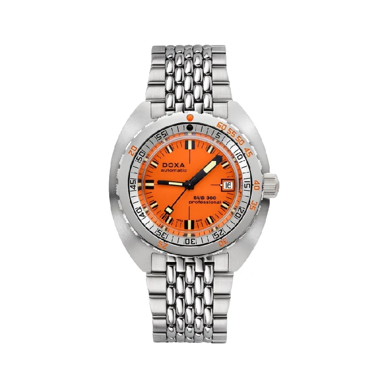 finance-sector watches-Sub 300 Professional Orange Dial on Bracelet, 42.5mm