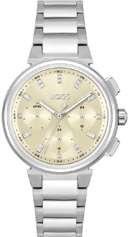 women's mechanical watches with flat design -Boss One Ladies