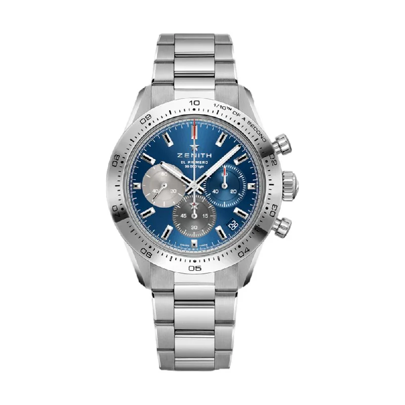 men's digital watches for cycling -Chronomaster Sport - Blue,  Bracelet